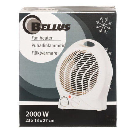 Bellus Lämpöpuhallin 2000W, valkoinen