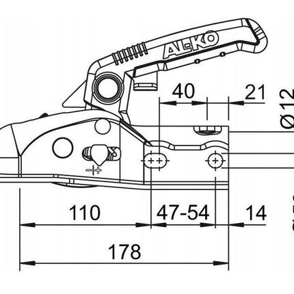 Al-Ko Kuulakytkin AK 270 Ø40mm 2700kg