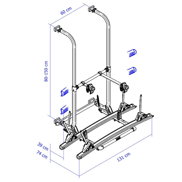 Thule Pyörätelineen Elite G2 standardi musta 306560