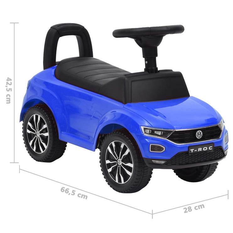 Åkbil Volkswagen T-Roc blå