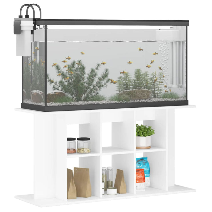 Akvariebänk vit 120x40x60 cm konstruerat trä