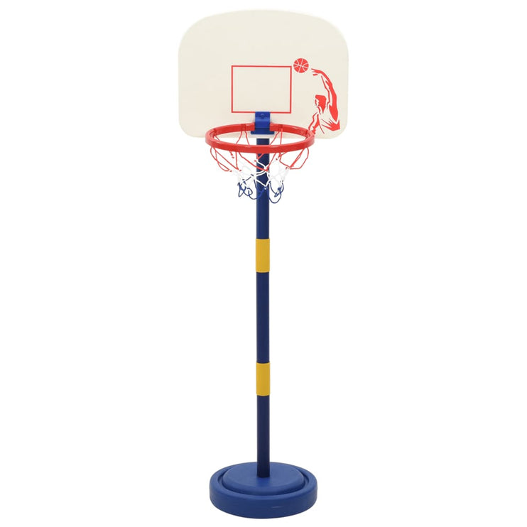 Basketställning med boll och pump justerbar höjd 90/121 cm