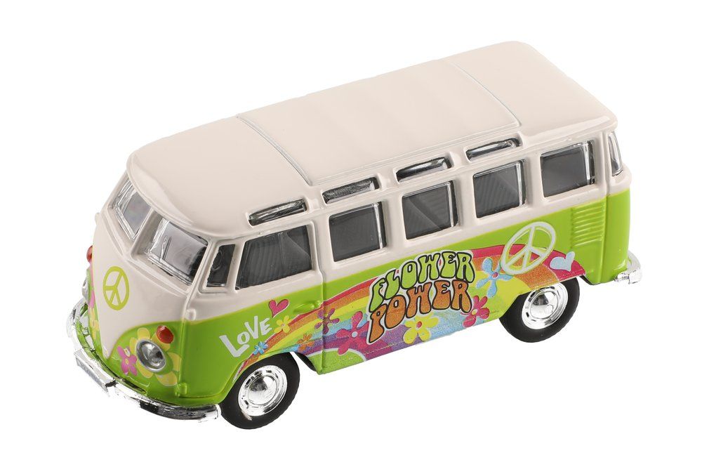 Maisto VW Samba 11,4 cm Hippie Line linja-auto vihreä 