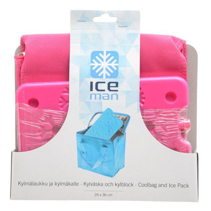 Iceman Kylmälaukku 7l + kylmäkalle (pinkki tai turkoosi) 1kpl