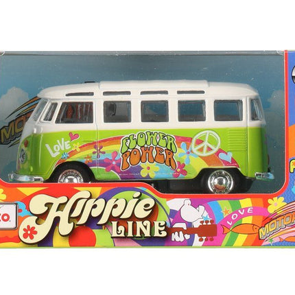 Maisto VW Samba 11,4 cm Hippie Line linja-auto vihreä 
