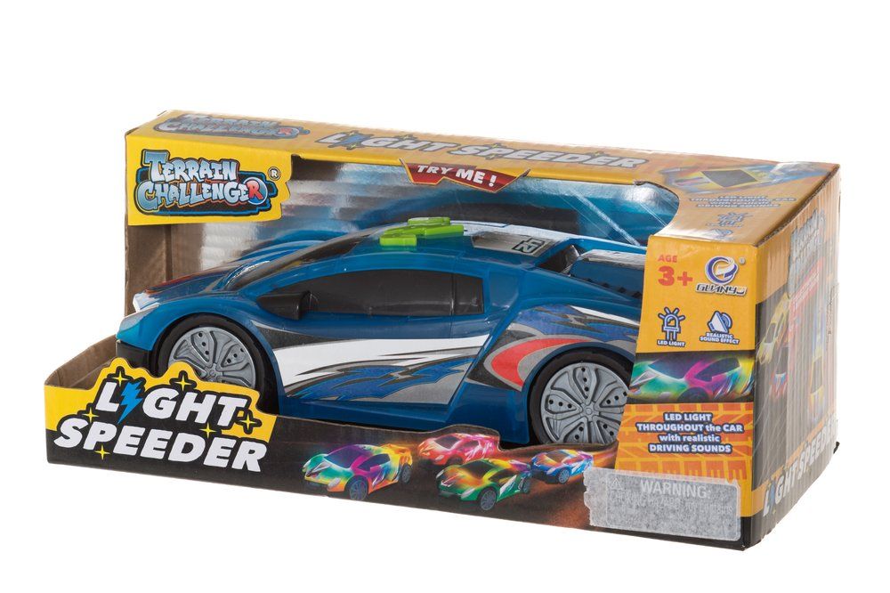 Light Speeder Auto valoilla ja äänillä, sininen 